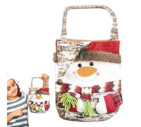 Holiday Tote Bags | Festive Tote Bags | Charming Cartoon Candy Bags for Christmas | Portable Multifunctional Goodie Bags with Handles | Great for Family Gatherings and Holiday Events