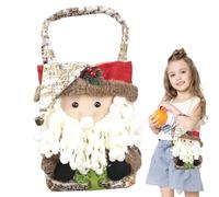 Holiday Tote Bags | Festive Tote Bags | Charming Cartoon Candy Bags for Christmas | Portable Multifunctional Goodie Bags with Handles | Great for Family Gatherings and Holiday Events