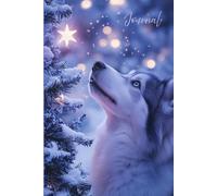 Holiday Wonder with the Alaskan Malamute: A Magical Winter Journal: A Festive Christmas Notebook Featuring a Realistic Alaskan Malamute and Sparkling Snow Scene