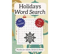 Holiday Word Search: Festive Holiday Word Searches: Celebrate Christmas, Thanksgiving, and More | 6x9 inches, 110 Pages, 50+ Puzzles | Perfect Gift for Family, Friends, and Holiday Fun