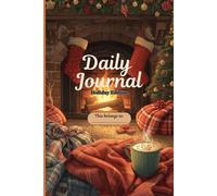 Holiday Writing Journal | Cozy Couch by Fireplace Design | 150 Pages | Perfect Christmas Gift for Women & Teens