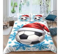 HolidayArtistic Funda de Edredón Microfibra Suave Tres Piezas Estampado 3D Cremallera Oculta HolidayArtistic Funda Edredon con Fundas de Almohada Transpirable Suave for familia Double（200x200cm）