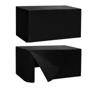HolidayIdeas Paquete de 2 manteles ajustables de 48 x 24 pulgadas, manteles rectangulares para mesas de 4 pies, manteles de tela versátiles para mesa plegable, fiestas, cenas de vacaciones, ferias
