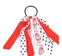 Holidays Collection - Coleteros de seda para el pelo con patrón navideño, suaves y cómodos, para decoración del cabello de niñas