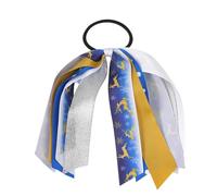 Holidays Collection - Coleteros de seda para el pelo con patrón navideño, suaves y cómodos, para decoración del cabello de niñas