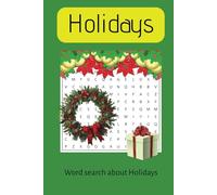 Holidays Word Search puzzle book for Young and Old: Word Searches With Easy to read Print about Christmas, Easter, New Year and More | 6x9 inches, 64 ... Gifts for Vacations, Holidays and Free Time