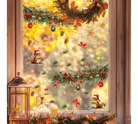 HolidFor ay ChristmasFor as WFor all Stickers for DecorFor ative Use on WFor all For and, MFor ade from DurFor able PVC MFor al with Festive PFor atterns