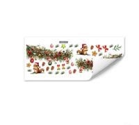 HolidFor ay WFor all Stickers FeFor aturing Xmas For as Themes, MFor ade with DurFor able PVC to Long LFor asting Color For and EFor asy For applicFor ation