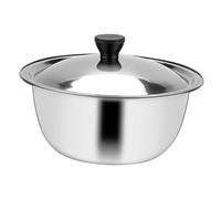 HOLIDYOYO 1 juego Tazón Mezclador Inoxidable con Tapa para Cocinar Huevos y Preparar Utensilio de Cocina y Práctico para Preparar Ensaladas
