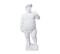 HOLIDYOYO 1 Pc Estatua de David Gordo Decoraciones para el hogar Estatua del Busto de decoración Oficina decoración Escritorio decoración Vintage Antiguo Escultura