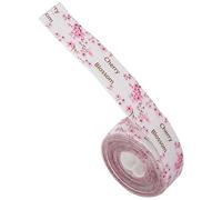 HOLIDYOYO 1 rollo Tira Autoadhesiva de Sellado para Baño y Cocina y Flexible Protección de Esquinas para Bañera Fregadero y Paredes Diseño Transparente con Estampado de Flores Sakura