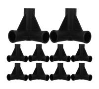 HOLIDYOYO 10 Piezas Conector en T para Parque Infantil, Plástico Negro, Instalación Rápida, Compatible Safety Playpen y Playpen, para Ñiño
