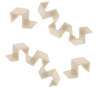 HOLIDYOYO 10 Piezas Soportes de Montaje de Plástico Blanco para Cama de Ñiño, Función de Almacenamiento Conveniente y Estabilidad Mejorada, Aptos para Tablero de 1.8-2cm en Uso Doméstico