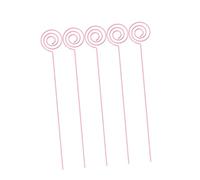 HOLIDYOYO 10 Piezas Titular de la Nota de Metal Porta Billetes de Mesa portafotos Soporte para Tarjetas Soporte del Soporte de la Imagen Clip para Soporte de memo Titular de la Foto Rosa