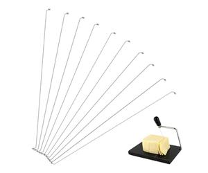 HOLIDYOYO 10 Uds. Cables De Repuesto Para Rebanador De Queso Cortador De Queso De Acero Inoxidable De 5 5 Pulgadas Rebanadores De Pastel De Alambre De Queso De Repuesto Para El Hogar