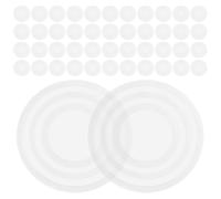 HOLIDYOYO 100 Almohadillas Antideslizantes Transparentes de Silicona para Muebles, Pies de 24 Mm para Tableros de Vidrio, Parachoques Reutilizables para Hogar y Oficina, Protegen