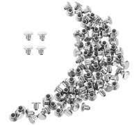 HOLIDYOYO 100 Piezas Clavos para Neumáticos de Nieve Picos para Neumáticos de Nieve Aleación de Aluminio Plata para Vehículo y Conducción Invernal y Terrenos Difíciles