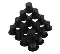 HOLIDYOYO 100piezas Mini Sombreros De Clown De Plástico para Decoración Navideña s Negro Accesorios y Manualidades