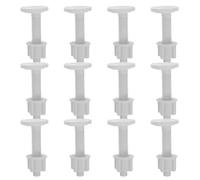 HOLIDYOYO 12 pernos para asiento de inodoro, tornillos y tuercas de montaje para inodoros estándar, instalación sencilla para proyectos de mejora del hogar.