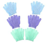HOLIDYOYO 12 piezas Guantes Exfoliantes de Nylon para Ducha Manoplas Resistentes para Masaje Corporal y Limpieza Profunda de Colores para y Diario Brazos Piernas y Espalda