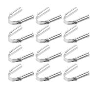 HOLIDYOYO 12 Protectores de Alambre en Forma Plata 925 para Joyería Diy, Brillo Duradero y Fácil Ensartado, Ideales para Pulseras y Alambre de Abalorios