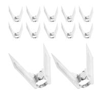 HOLIDYOYO 12 Tenedores para Asar Pollo de Acero Inoxidable Resistente Mecanismo de Rotación para Horno, Accesorios para Barbacoa y Cocina Casera, Juego de Brochetas para Carne Parrilla