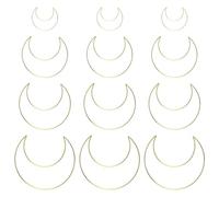 HOLIDYOYO 12piezas Aros De Hierro Para Manualidades Marco Lunar Aros Para Atrapasueños Para Decoración De Hogar y Fiestas