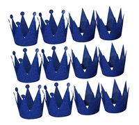 HOLIDYOYO 12piezas Sombreros De Cumpleaños Forma De Decorativos Para Fiestas Infantiles y Adultos Accesorios De Celebración Brillantes Incluye Coronas De Princesa Príncipe