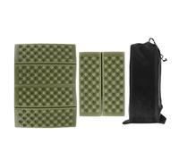 HOLIDYOYO 2 Cojines de Asiento Plegables de Espuma Xpe para Camping y Picnic, Esterilla Portátil Verde, Gruesa y Ancha, Adecuado para Actividades al Aire Libre