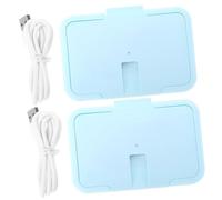 HOLIDYOYO 2 piezas Calentador Portátil para Toallitas Húmedas Material Abs Duradero Temperatura Constante Segura para Viaje y Uso Diario