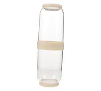 HOLIDYOYO 2 Piezas Estuche de Cepillo de Dientes de Plástico Vaso de Dientes Reutilizable para Camping y Uso Casa Soporte Práctico para de Espacio