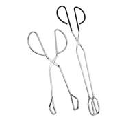 HOLIDYOYO 2 piezas Pinzas de Cocina Inoxidable Clip Multifuncional para Barbacoa y Buffet Herramienta Práctica para Servir Alimentos Eventos Bodas y Uso Diario