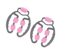 HOLIDYOYO 2 piezas Rodillo de Masaje para Piernas Relajante Muscular Portátil para Circulación Sanguínea y Alivio de Fatiga Diseño Compacto para Gimnasio y Viajes Color Rosa