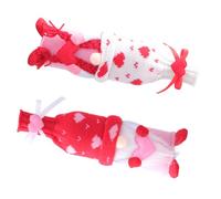 HOLIDYOYO 2 Series Fundas De Botellas De Vino Decorativas De Fundas para Botellas De con Diseño De Muñeco Rudolph Protección Y para San Valentín 2 Piezas*2