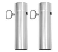 HOLIDYOYO 2 tubos para estufa de pellets: conducto de humos de acero inoxidable para chimenea de tienda de campaña, ideal para acampar.