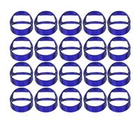 HOLIDYOYO 20 Piezas Abridor de Anillos de Fiesta 20 Unidades de Acero Inoxidable Azul Real, Abridor Portátil para Cerveza y Refrescos, Accesorio Compacto para Eventos, Discotecas y