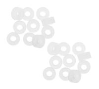 HOLIDYOYO 20 Piezas Junta de Silicona para Inflador de Neumáticos, 4.2mm | Anillo de Sellado para Válvula, Silicona, 9.6mm Exterior y 4mm Grosor, Uso Profesional