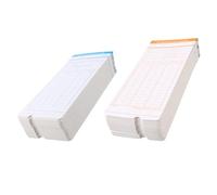 HOLIDYOYO 200 Hojas Tarjetas de Registro Horario para Empleados de Papel Cartón, Diseño Simple y Resistente, Adecuado para Control Mensual en Oficina o Fábrica