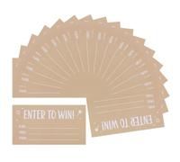 HOLIDYOYO 200 piezas Tarjetas de Rifa Kraft con Campos para Nombre Correo y Teléfono Boletos para Eventos Rifas Sorteos y Subastas Formularios de Inscripción Fáciles de Usar