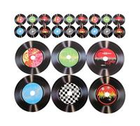 HOLIDYOYO 24 Piezas De Discos De Vinilo En Decoración De Pared Kit De Collage De Imagen Estética Portada De Álbum De CD Póster De Los Años 50 Decoración De Fiesta De Música Rock and