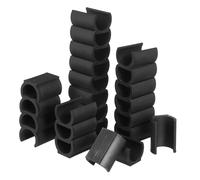 HOLIDYOYO 25 Piezas Protectores Antideslizantes para Patas de Mesa y Silla de Tapones de Plástico Duraderos Almohadillas para Muebles Tubulares de Cubiertas Silenciosas para Suelos de