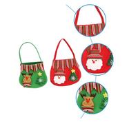 HOLIDYOYO 2piezas Bolsa de Obsequio de Navidad para Dulces Tema de Papá Noel y Alce Bolsa de Obsequio Navideña para Fiesta Familiar
