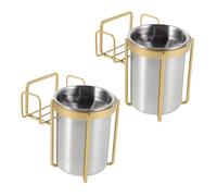 HOLIDYOYO 2piezas Ceniceros Inoxidable para Montaje Pared Sin Perforaciones Decorativo para Baño