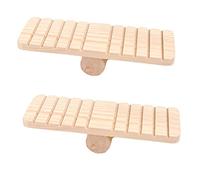 HOLIDYOYO 2Piezas Hámster de Madera de Balancín Mascotas Innovador y Jaulas Pequeños