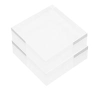 HOLIDYOYO 2piezas Soporte Acrílico para Joyería y Figuras Base Cuadrada De Transparente Resistente y Reutilizable para Exhibición De Coleccionables