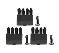 HOLIDYOYO 3 Juegos de Cepillos de Repuesto Negros para Soporte de Flechas Recurvos, Cerdas de Plástico Duraderas para Limpieza Precisa de Flechas, Accesorio Compatible para Tiro Deportivo