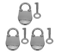 HOLIDYOYO 3 mini candados vintage con forma de oso, estilo antiguo, con llave pequeña, de metal, para maletas, cuadernos, joyeros, taquillas escolares y cofres de