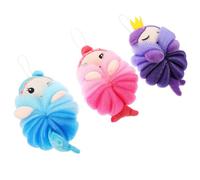 HOLIDYOYO 3 piezas Esponjas de Lufa para Baño Infantil con Diseño de Animales Suaves y Portátiles Exfoliantes de Piel para Duchas y Baños Diarios