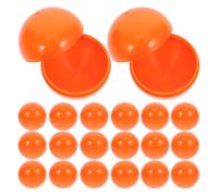 HOLIDYOYO 30 Bolas de Plástico Naranja para Sorteos Reutilizables Diseño Abre, Ideales para Fiestas y Eventos, Accesorios para Juegos de Lotería