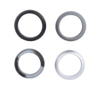 HOLIDYOYO 4 piezas Anillos de Silicona Deportivos Unisex Camuflaje Gris Negro Gris Oscuro y Plata Flexibles Impermeables y Seguros para Actividades y Deportes